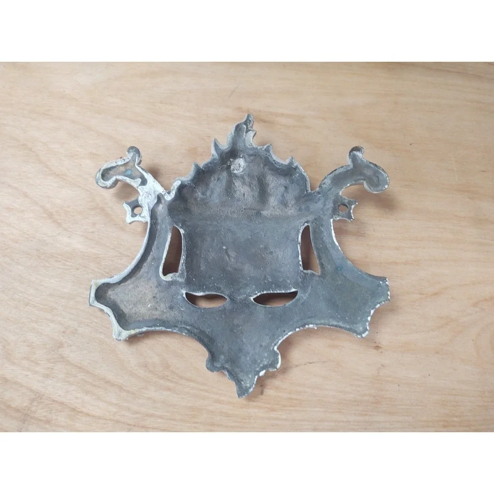 Antique Wrought Iron Safe Plaque WILDER'S PATENT SALAMANDER SAFE 1848 7